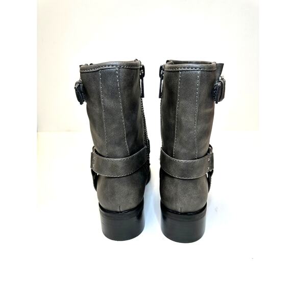 OPEN EDIT Rylan Zip Moto Bootie In Grey Volcano Sz 8 - Picture 8 of 10